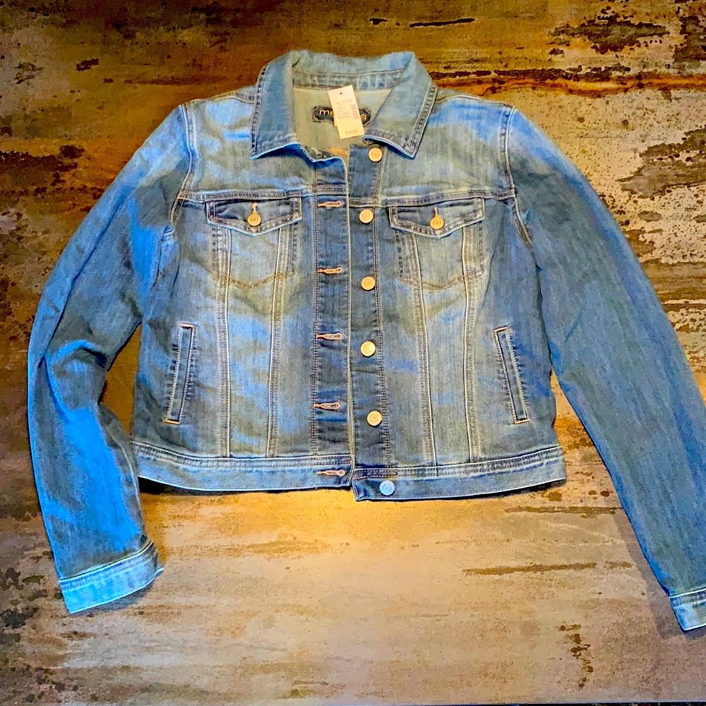 Maurices denim jacket. New with tags. Size medium